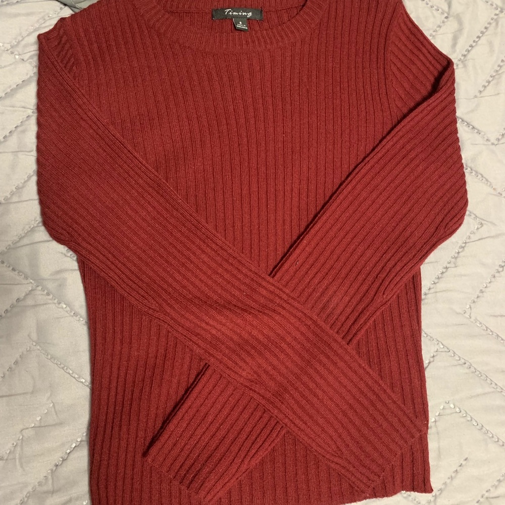 Burgundy Sweater